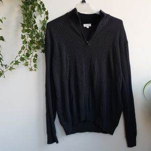 Mens XL sweater with 1/4 zip